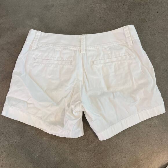 Lilly Pulitzer white Callahan chino shorts cotton Juniors size 00 - Picture 2 of 4